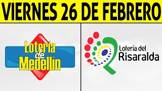 Resultados Lotería de MEDELLIN y RISARALDA Viernes 26 de Febrero de 2021 | PREMIO MAYOR ????????????