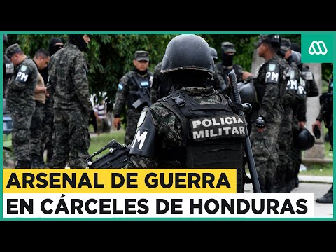 Decomisan masivo arsenal de armas a pandilleros en cárceles de Honduras