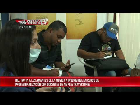Instituto Nicaragüense de Cultura inicia curso de capacitación de música