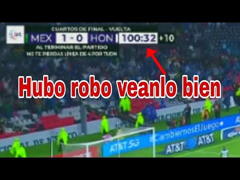 Hubo robo México vs. Honduras, tiempo extra al segundo tiempo