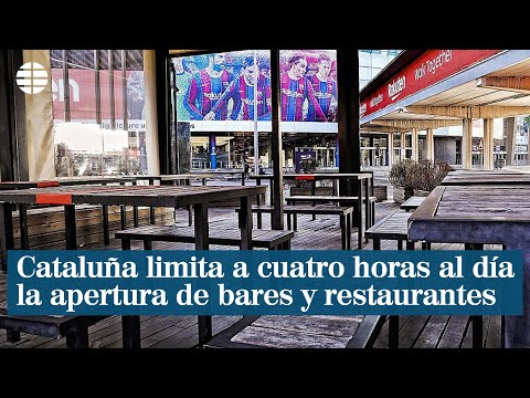 El Govern de Cataluña limita a cuatro horas al día la apertura de bares y restaurantes