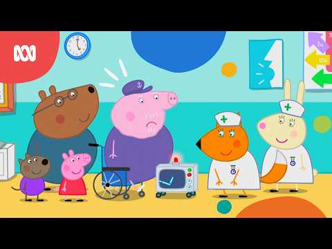 Grandpa Pig has a hospital sleepover 🏥 | Peppa Pig | ABC Kids