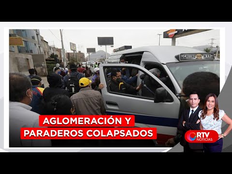 Cuarentena focalizada: aglomeración y paraderos colapsados - RTV Noticias