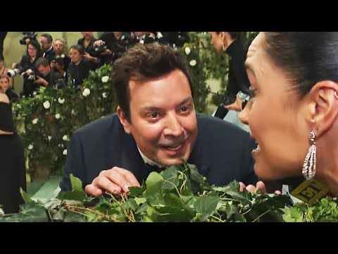 Jimmy Fallon Recreates ‘Home Improvement’ Wilson Behind the Fence at Met Gala 2024 (Exclusive)