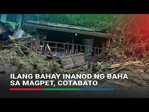 Ilang bahay inanod ng baha sa Magpet, Cotabato