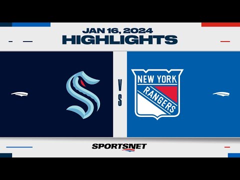 NHL Highlights | Kraken vs. Rangers - January 16, 2024