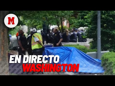 EN DIRECTO | La policía despeja un campamento propalestino en la Universidad George Washington