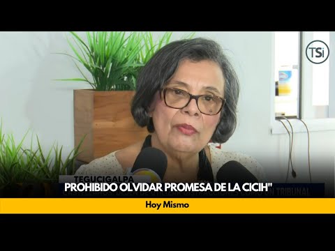 Prohibido olvidar promesa de la CICIH, dice Julieta Castellanos