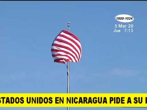 Embajada de Estados Unidos en Nicaragua pide a su personal abstenerse de viajar fuera de Managua