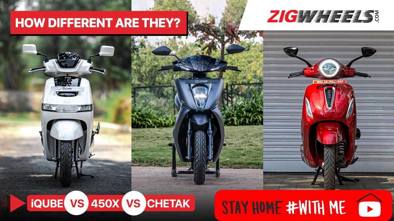 #StayHome & Pick Your Next Electric Scooter #WithMe 450X vs Chetak vs iQube