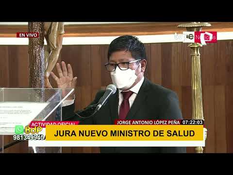Jorge Antonio López Peña jura como nuevo ministro de Salud