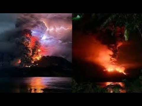 ¡hace un minuto! alerta de tsunami en Indonesia! por la Erupción del volcán Ruang¡