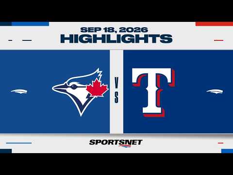 MLB 하이라이트 | 토론토 블루제이스 vs 텍사스 레인저스 - 2026년 9월 19일