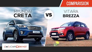 Hyundai Creta vs Maruti Vitara Brezza | Comparison Review | CarDekho.com