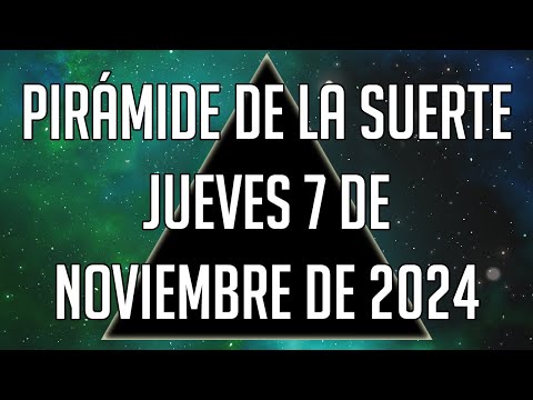 Pirámide de la Suerte para el Jueves 7 de Noviembre de 2024 - Lotería de Panamá