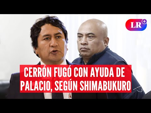 VLADIMIR CERRÓN: Shimabukuro implica a DINA BOLUARTE en la fuga del líder de Perú Libre | AAR