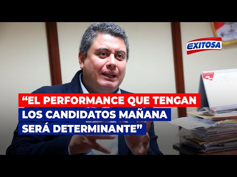 Villalobos: El performance que tengan los candidatos mañana en el debate va a ser determinante