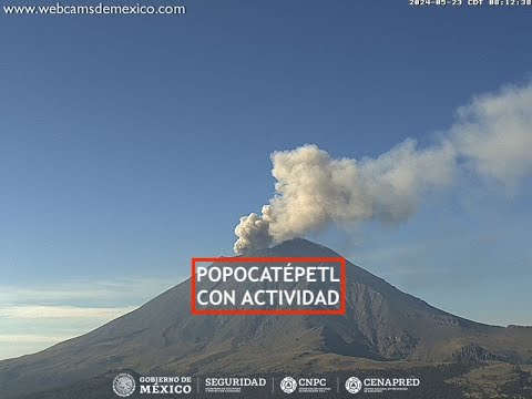 #POPOCATÉPETL | Se activa la fumarola. El #Volcán #EnVivo