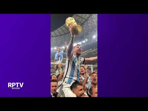 El Kun Agüero insulta a Camavinga y celebra con Messi la Copa del Mundo | Noticias RPTV