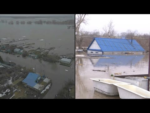 Kazakhstan: un village submergé par les inondations après l'évacuation des habitants | AFP Images