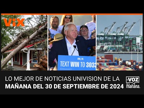 Lo mejor de Noticias Univision de la mañana | lunes 30 de septiembre de 2024