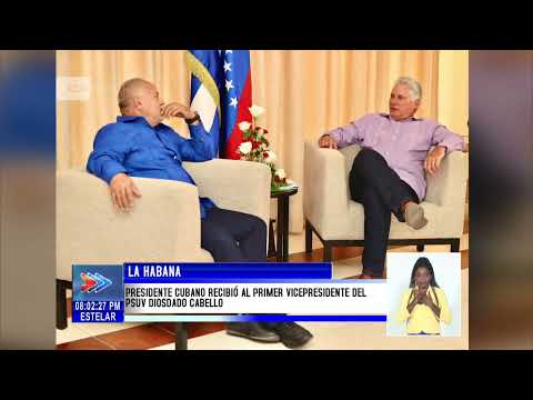 Presidente de Cuba recibió al Primer Vicepresidente del PSUV Diosdado Cabello