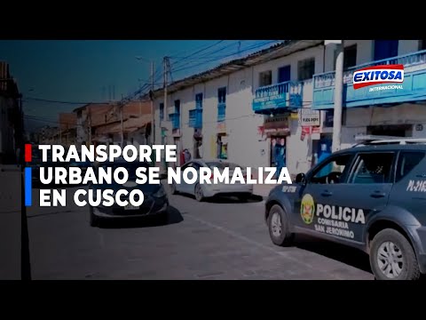 Transporte urbano se normaliza al 100% en la provincia del Cusco