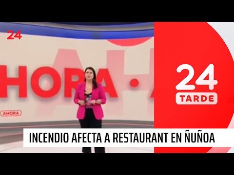 Incendio afecta a restaurant en Ñuñoa