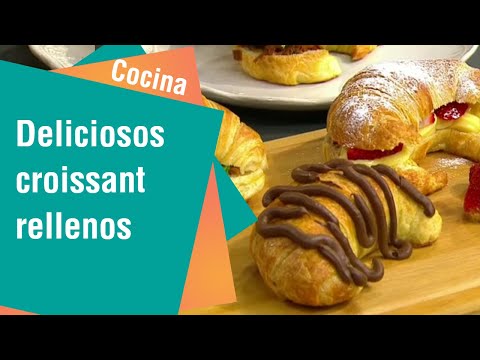 Deliciosos croissant rellenos | Cocina
