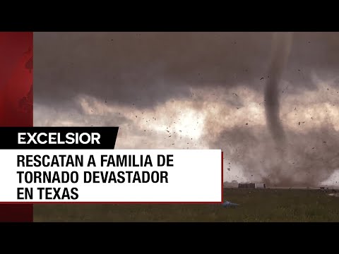 Familia de Texas logra escapar de poderoso tornado