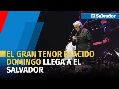 El gran tenor Plácido Domingo llega a El Salvador