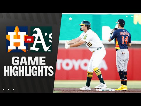 Astros vs. As Game Highlights (6/18/25) | MLB Highlights