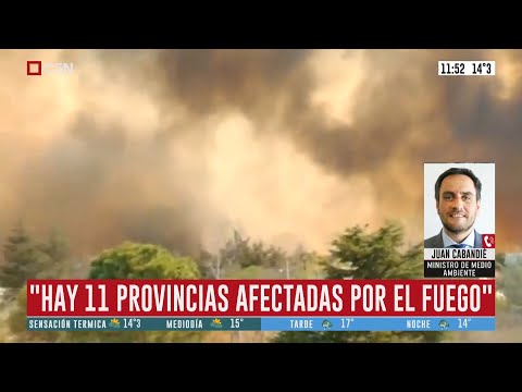Incendios en Córdoba y San Luis: habla Juan Cabandié (Ministro de Medio Ambiente)