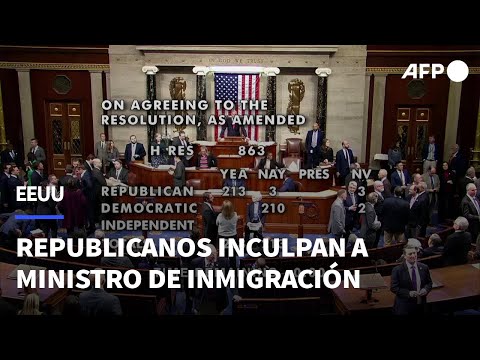 Los republicanos inculpan al ministro de inmigración de Biden | AFP