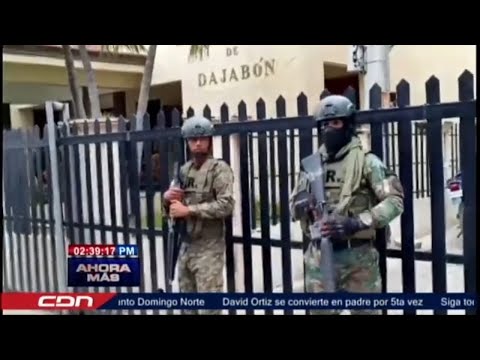 Dispositivo militar resguardó ayuntamiento de Dajabón durante toma de posesión de nuevas autoridades