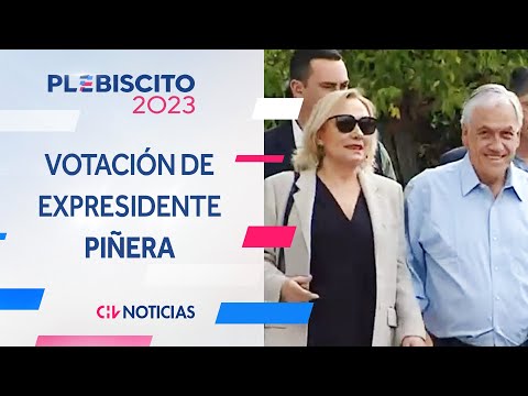 JUNTO A EX PRIMERA DAMA: La votación del expresidente Piñera en el Plebiscito 2023