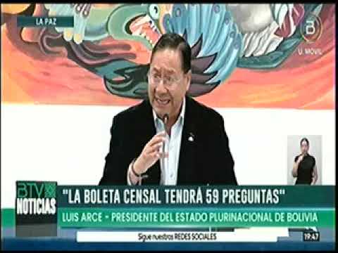 19112024   UIS ARCE SE REFIERE AL CENSO DE POBLACION Y VIVIENDA 2024   BOLIVIA TV