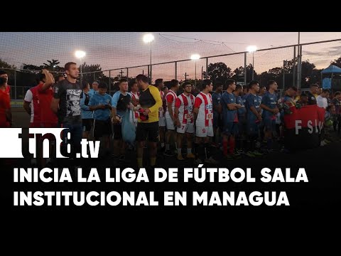 Alcaldía de Managua dio inicio a la Liga de Fútbol, Sala Institucional - Nicaragua