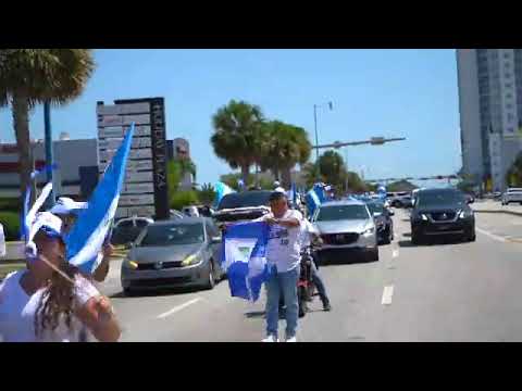Nicaragüenses en Miami realizan caravana en sexto aniversario de rebelión de abril