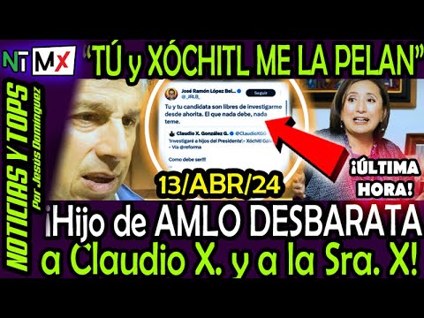  ME LA PELAN  ¡ Hijo de AMLO DESBARATA a Claudio y Xochitl !