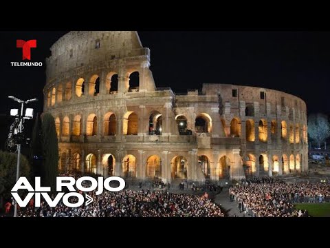 EN VIVO: Miles asisten al servicio de Viernes Santo en el Coliseo de Roma | Al Rojo Vivo | Telemundo
