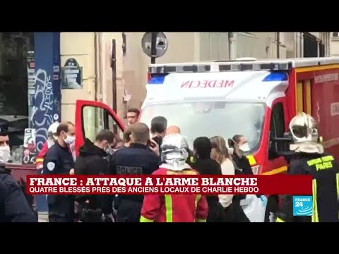 France - attaque à l'arme blanche : quatre blessés près des anciens locaux de Charlie Hebdo