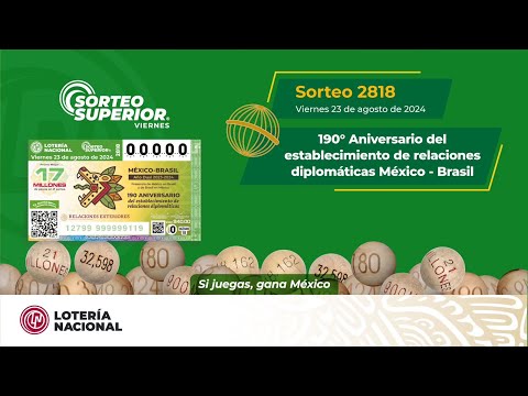 SORTEO SUPERIOR No. 2818: 190 Aniversario del Establecimiento de Relaciones Diplomáticas  -