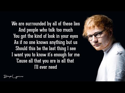 Ed Sheeran - Tenerife Sea (Lyrics) 🎵