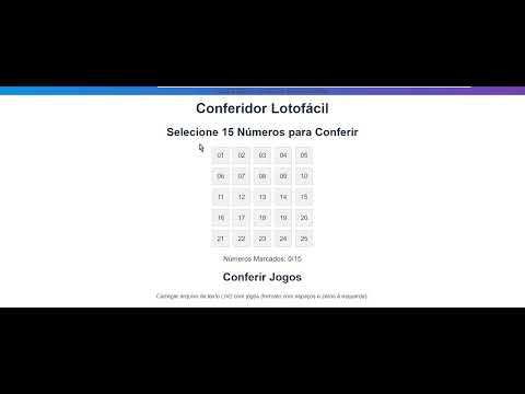 LOTOFACIL CONFERIDOR