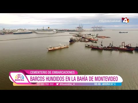 Buen Día - Cementerio de embarcaciones: Barcos hundidos en la bahía de Montevideo