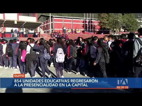 La Policía anuncia que el regreso a clases se ha dado sin novedades en Quito