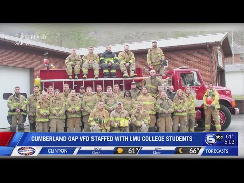 LMU students trade lab coats for fire-resistant suits with Cumberland Gap VFD