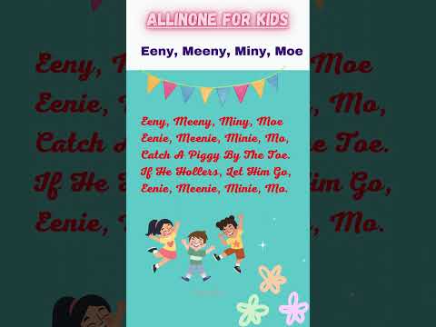 eenie meenie minie mo #nurseryrhymes