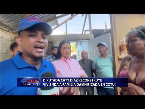 Diputada Caty Díaz reconstruye vivienda a familia damnificada en Cotuí